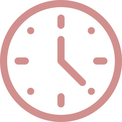 rose gold clock icon