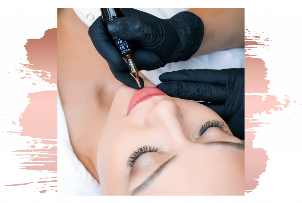 lip procedure being done